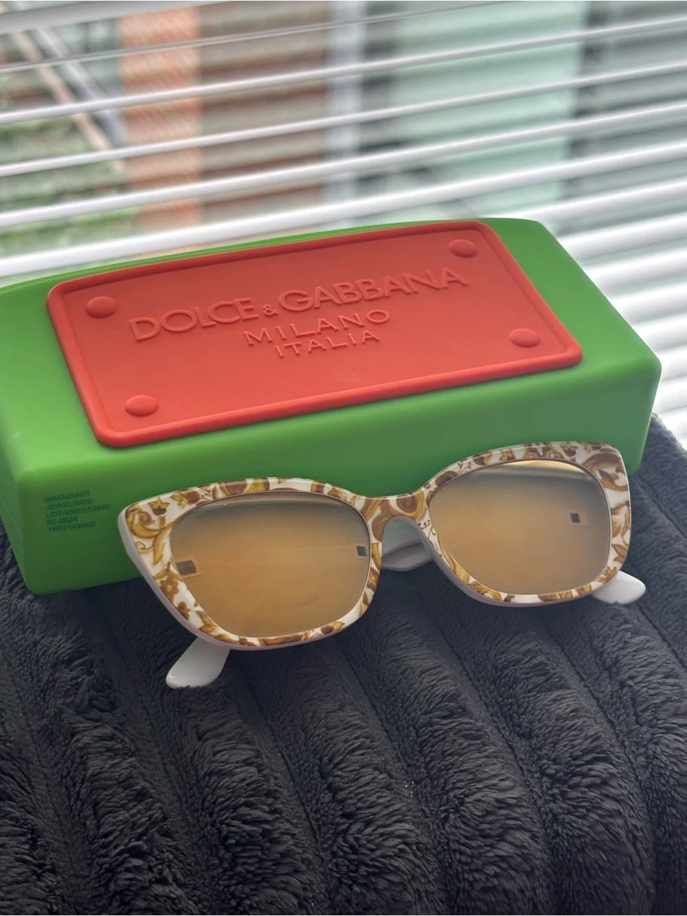Versace Gold Baroque Cat-Eye Kids Sunglasses